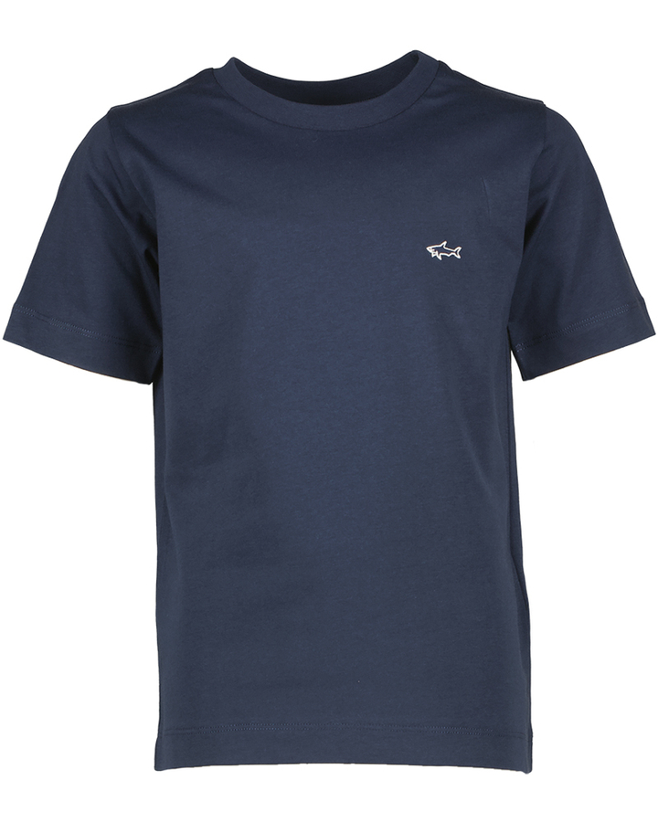 Donkerblauwe katoenen T-shirt Paul&Shark