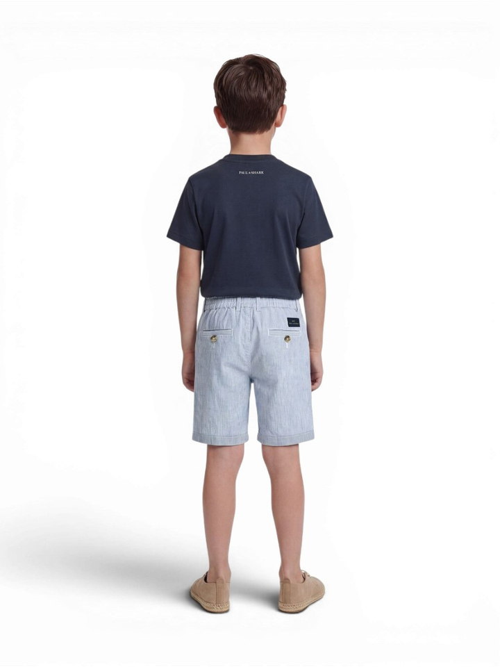 Donkerblauwe katoenen T-shirt Paul&Shark