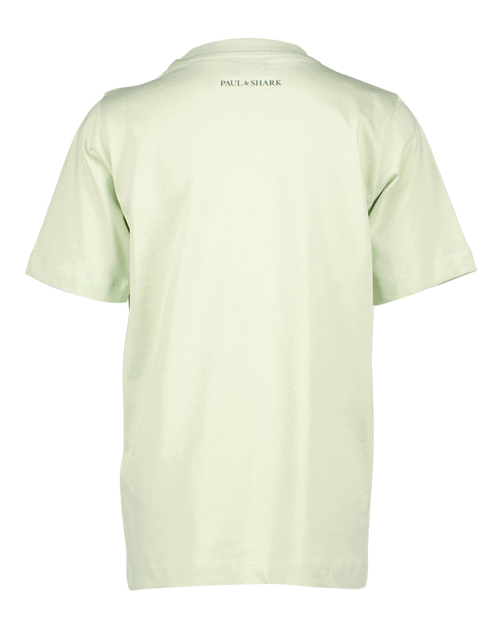 Lichtgroene katoenen T-shirt Paul&Shark
