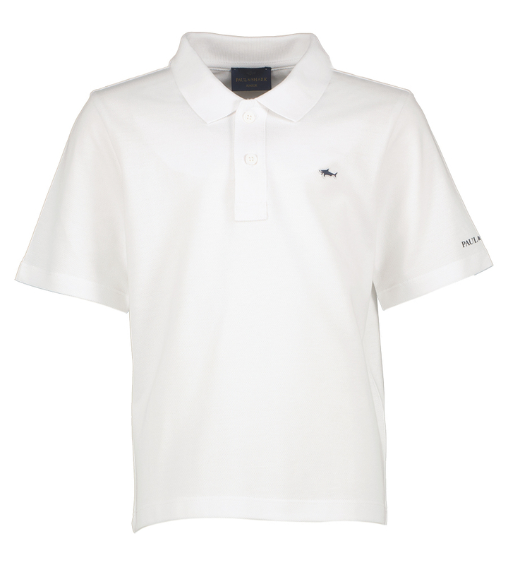 Witte katoenen polo Paul&Shark