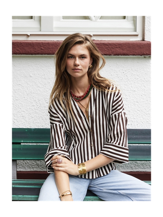 Cognac ketting gemstone Ellen Beekmans