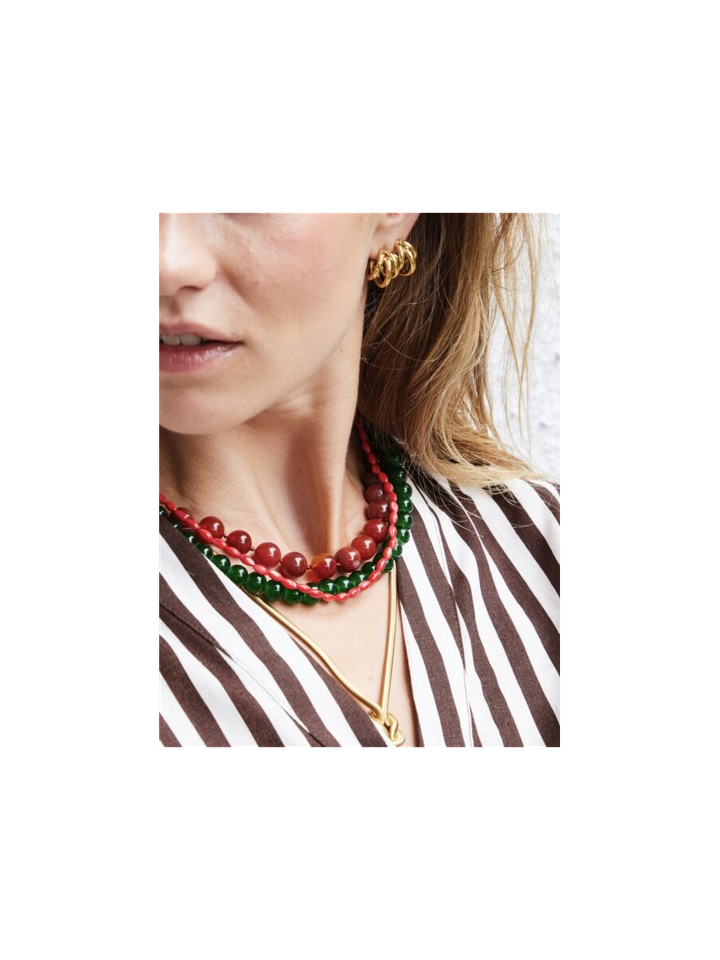 Cognac ketting gemstone Ellen Beekmans