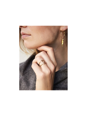 Geometrische open ring Ellen Beekmans
