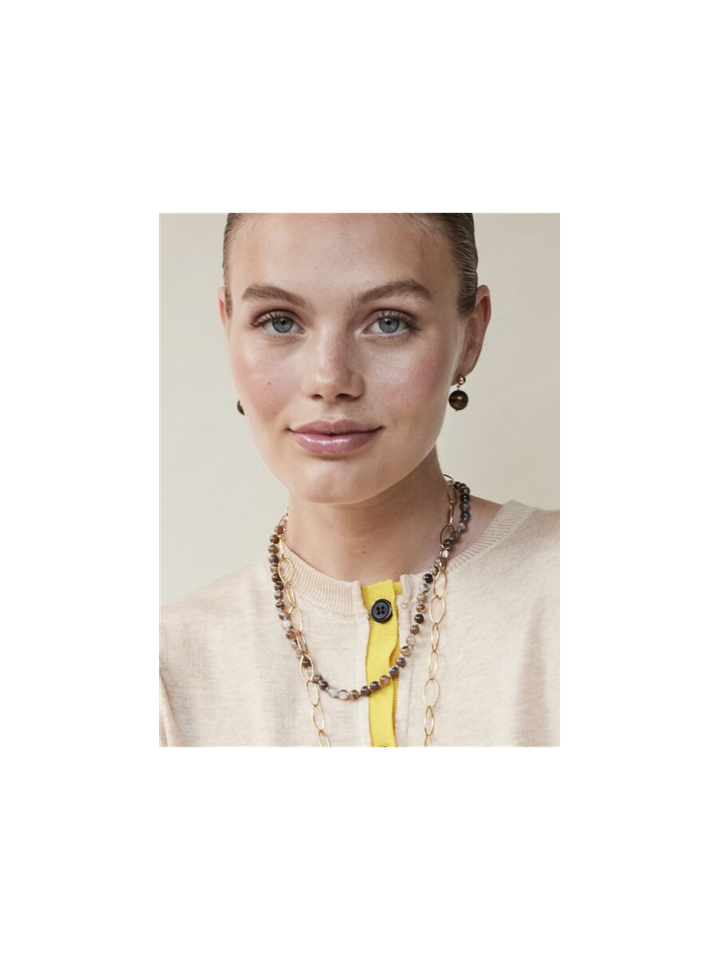 Agaat melée ketting Ellen Beekmans