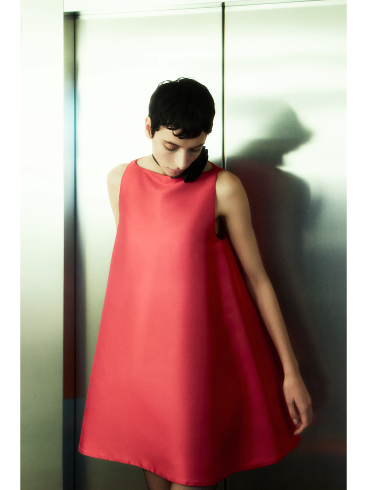 Rode korte Barbara jurk Rhune