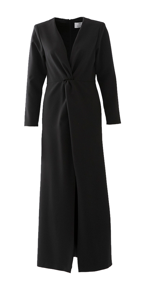 Zwarte lange jurk Rhune