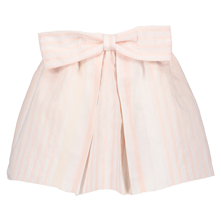 Roze gestreepte rok met strik Yami Morley