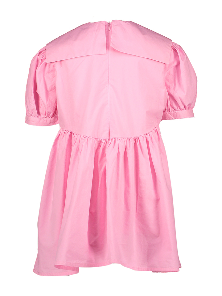 Roze katoenen jurk met strik Xilomena Morley