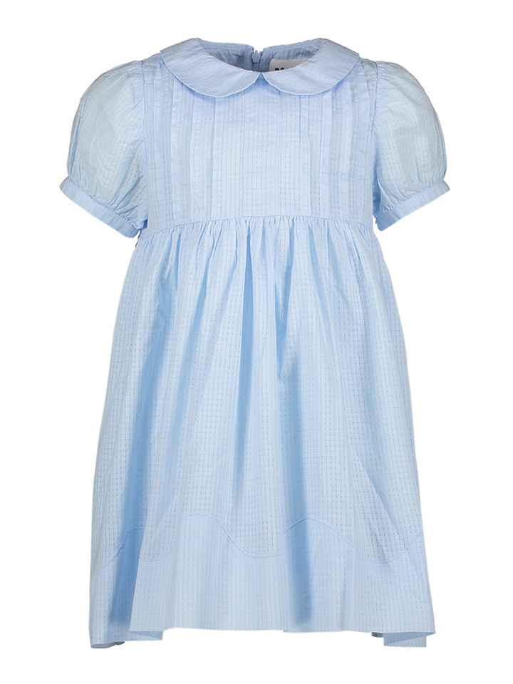 Blauwe katoenen jurk met kraag Xori Morley 