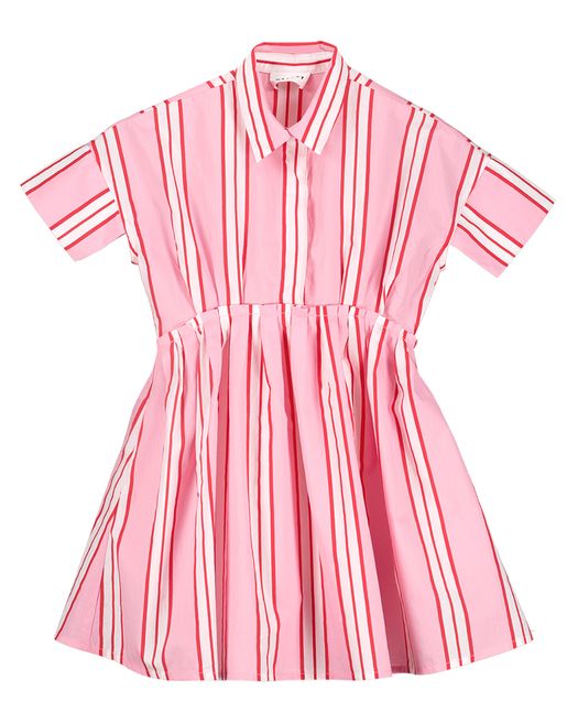 Roze gestreepte jurk Morley