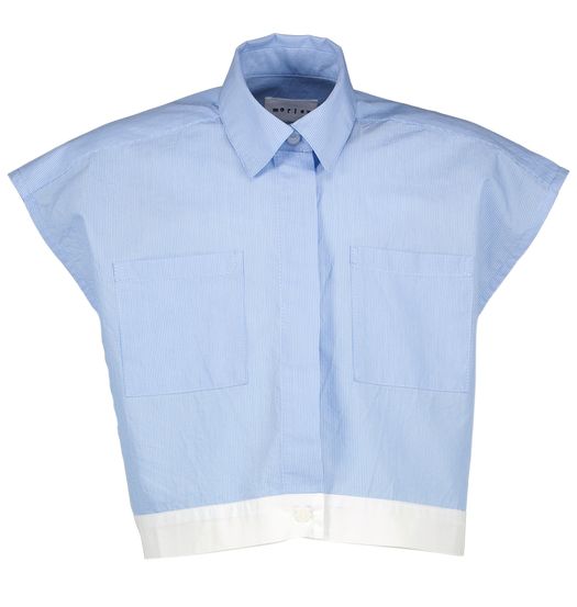 Blauwe gestreepte blouse Xirena Morley