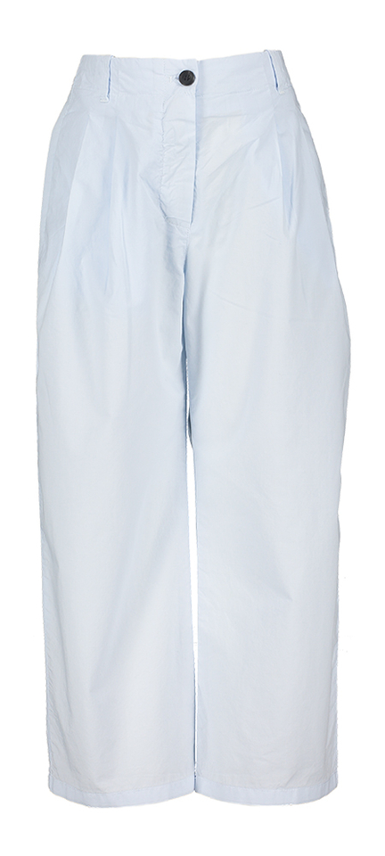 Blauwe wijde broek Ynk Morley