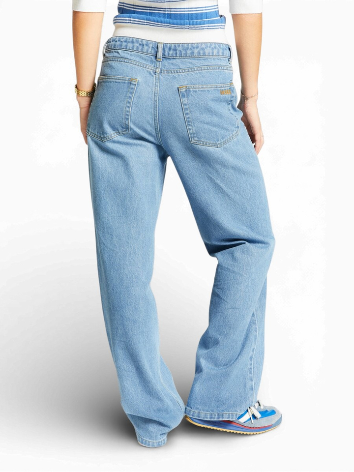 Blauwe straight jeans Valdez Indee