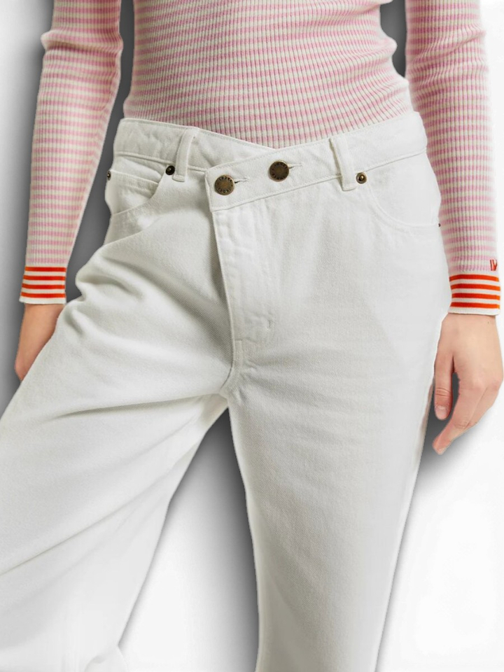 Witte straight jeans Valdez Indee