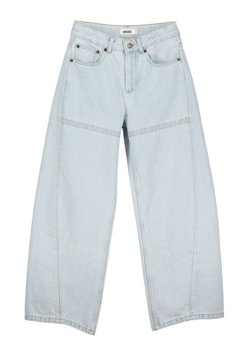 Lichtrblauwe ballon fit jeans