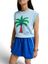 Blauwe trui met print Vaucluse Indee
