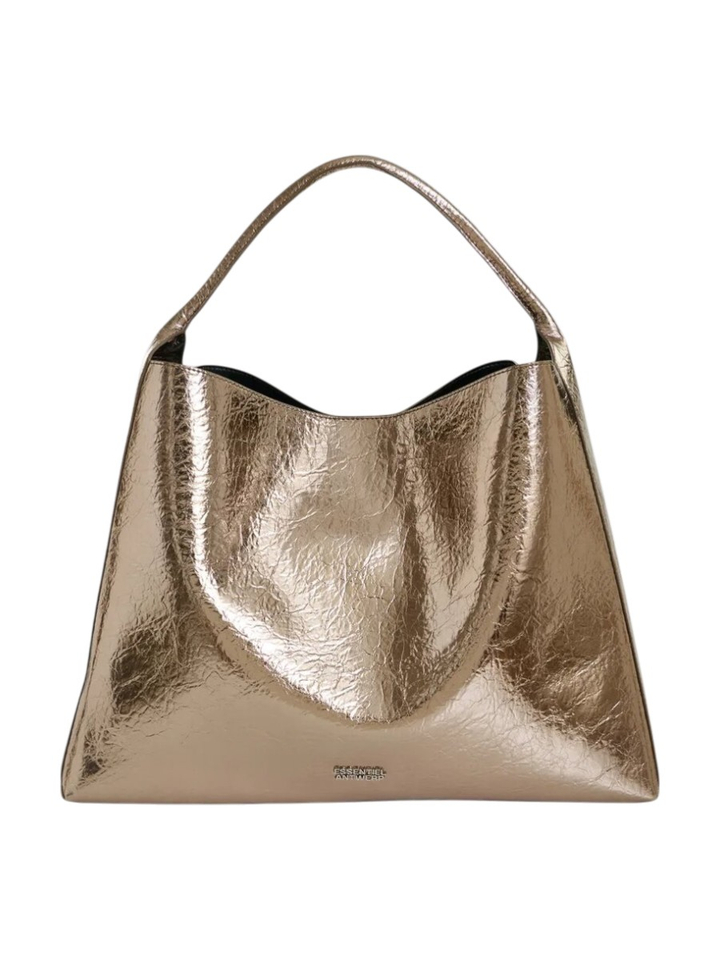 Goudkleurige glanzende shopper Jatalia Essentiel 