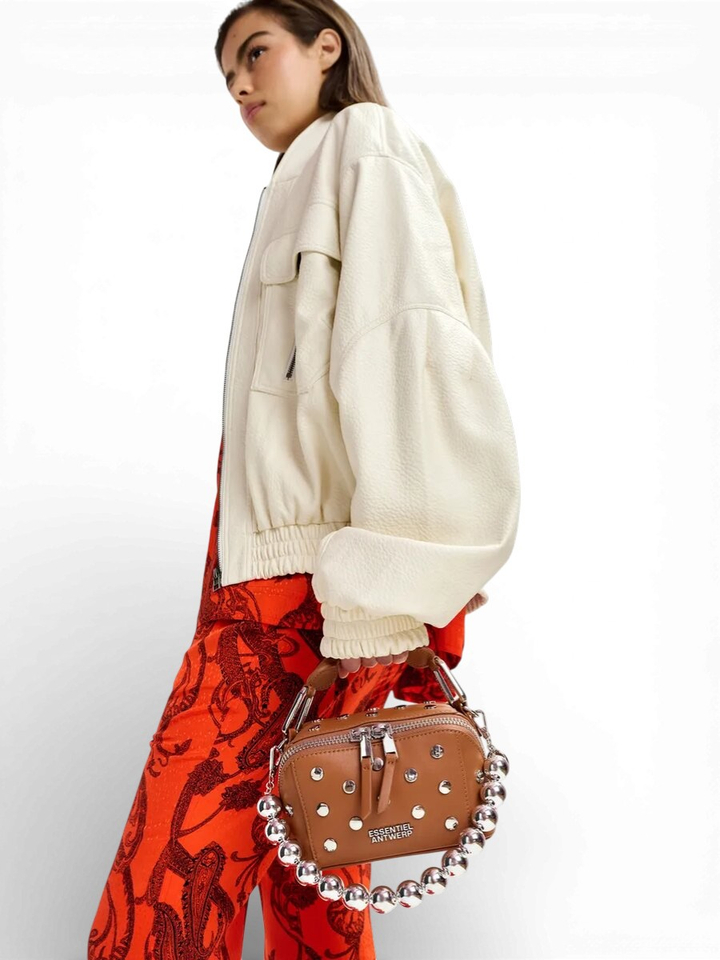 Zilverkleurige halsketting met kralen Jadine Essentiel 