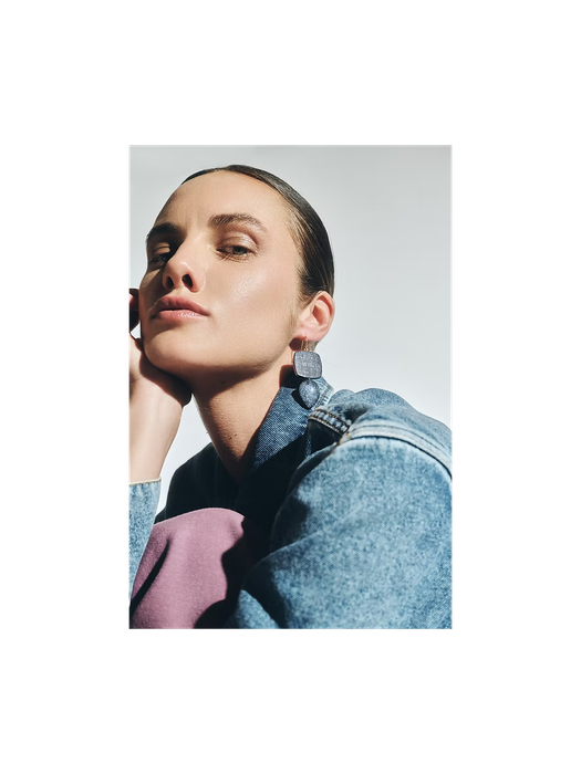 Blauwe oorbellen Arlise Laurence Delvallez