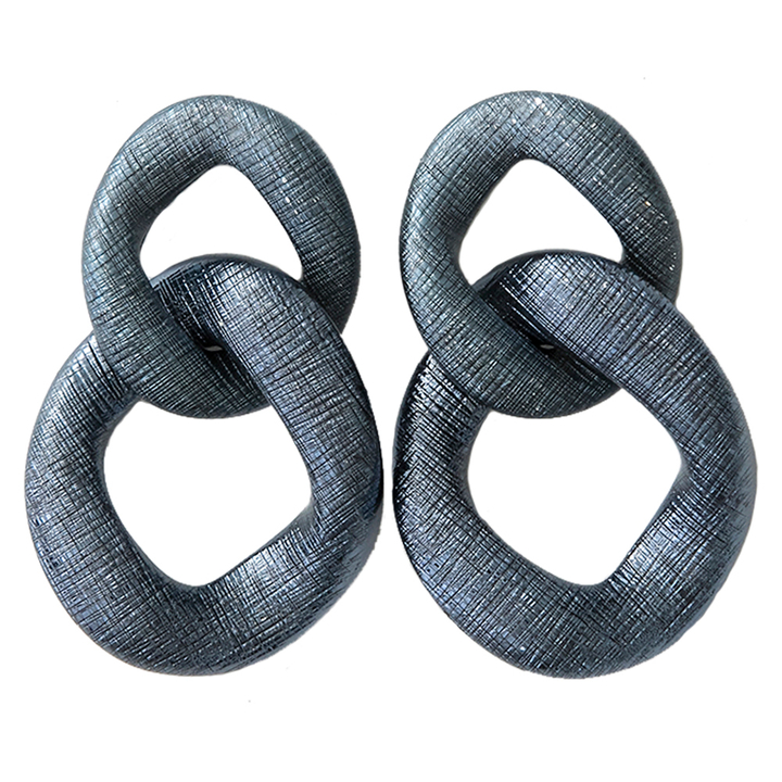 Blauwe oorbellen Teyra Laurence Delvallez