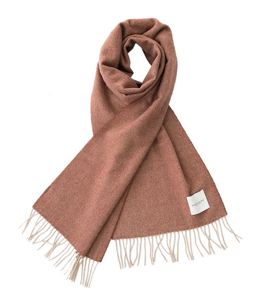 Roest sjaal met ruffels Profuomo