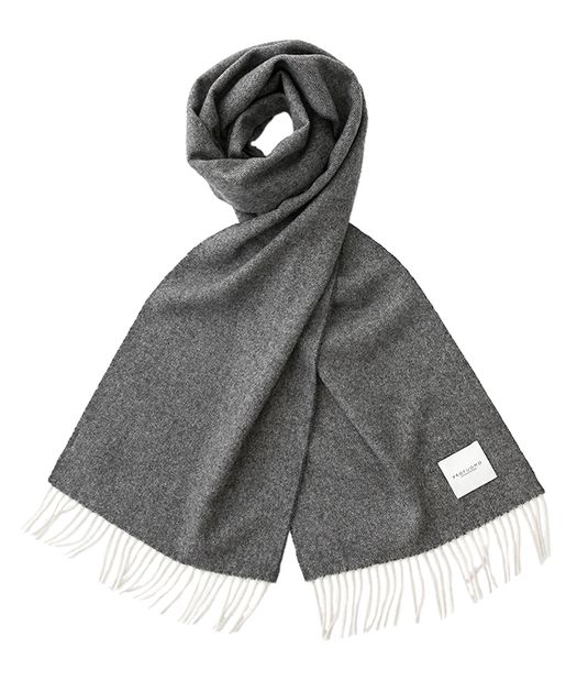 Grijze sjaal met ruffels Profuomo