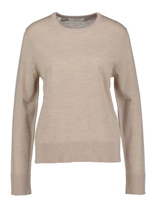 Selected Beige pull met ronde hals