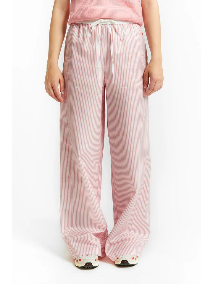 Roze gestreepte losvallende broek Vassili Indee