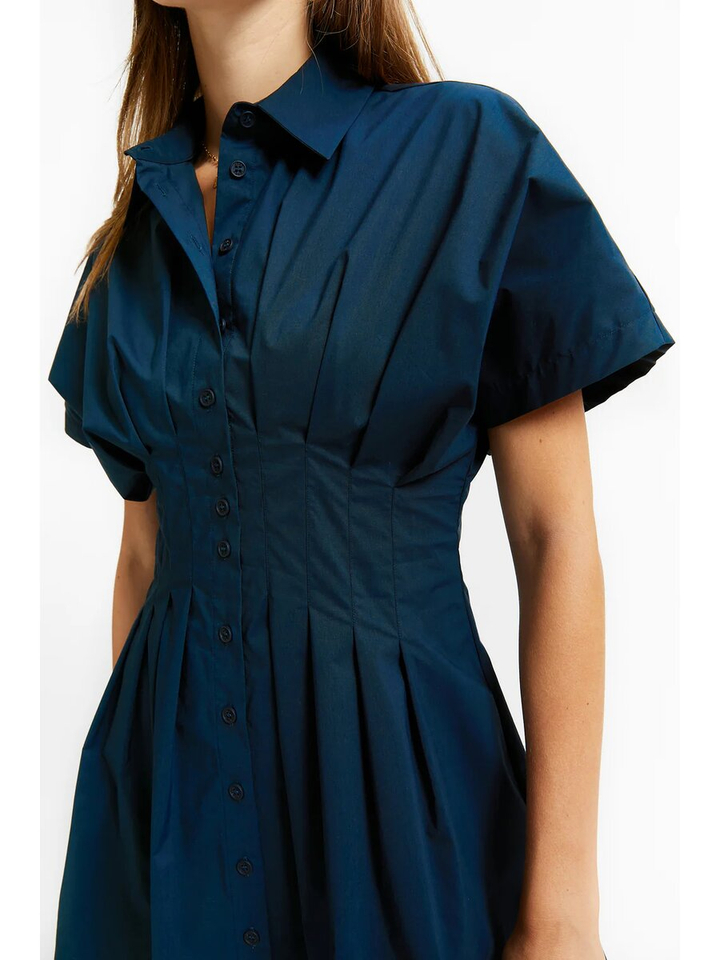 Blauwe korte jurk Verneuil Indee