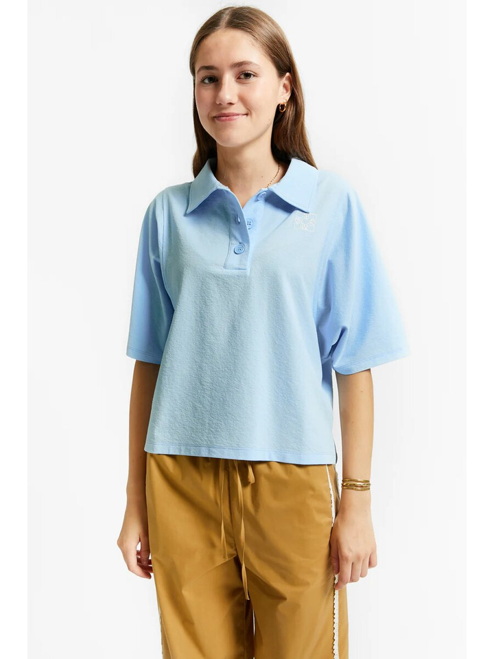 Blauwe polo met logo Variety Indee