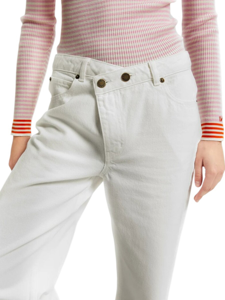Witte straight jeans Valdez Indee