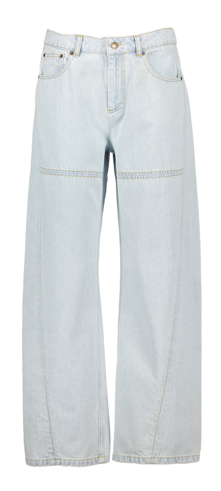 Bleach blauwe loose fit jeans Vancouver Indee