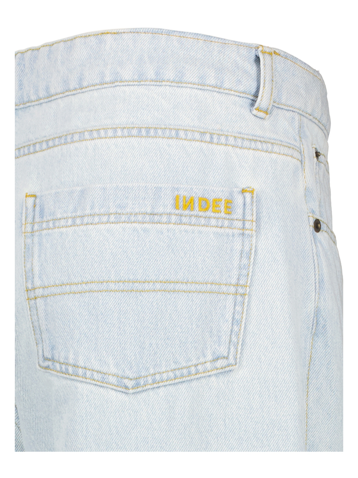 Bleach blauwe loose fit jeans Vancouver Indee