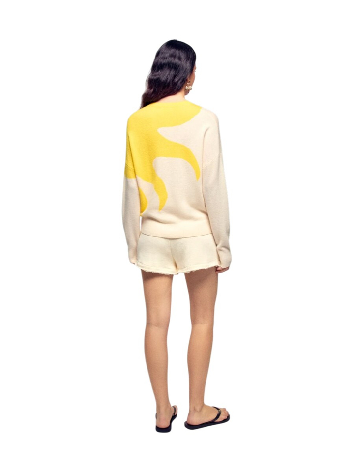 Beige trui met opdruk From Future