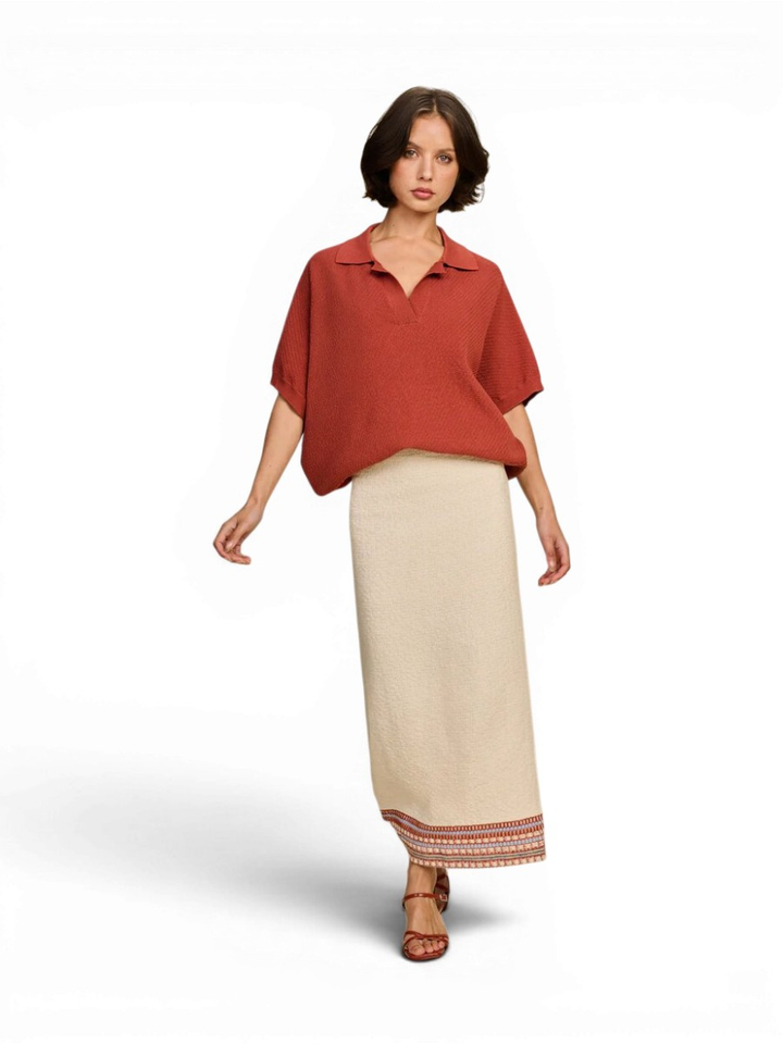 Witte lange rok Rochelle Rules The Label