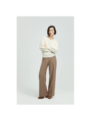Witte wollen pull met detail aan de hals Arisa Xandres