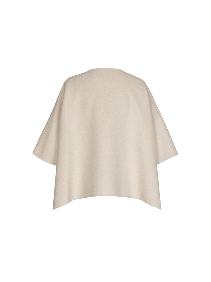 Beige kort wollen jasje Xandres 