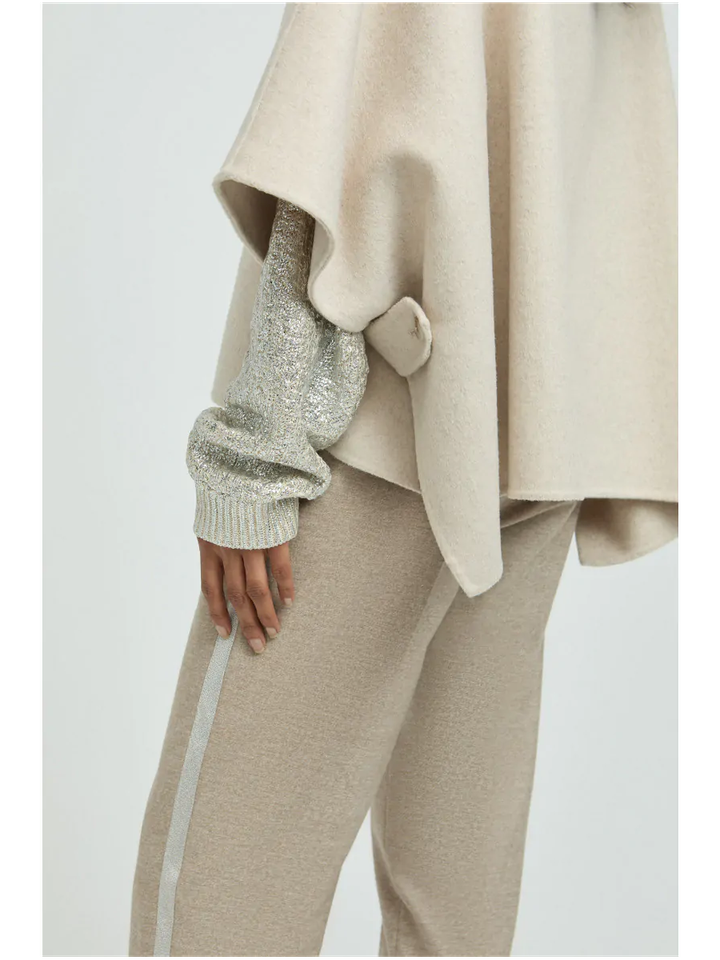 Beige kort wollen jasje Xandres 