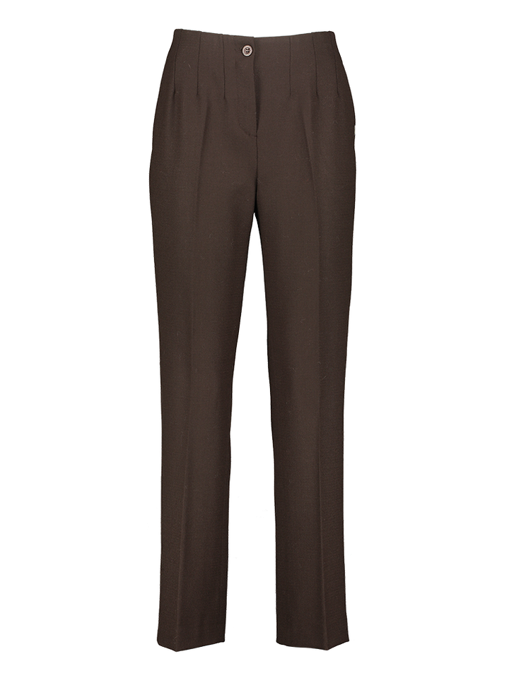 Bruine lange broek Polieter Xandres