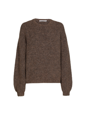 Bruine trui met alpaca wol Aracha Xandres