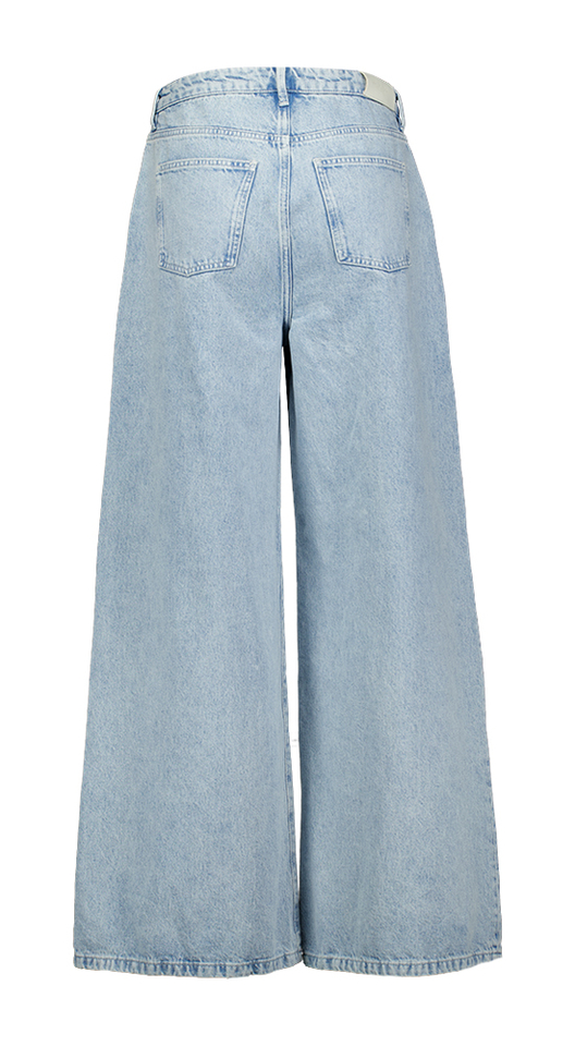 Blauwe flared jeans met ringen detail Homage