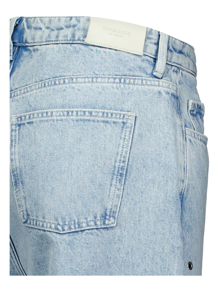 Blauwe flared jeans met ringen detail Homage