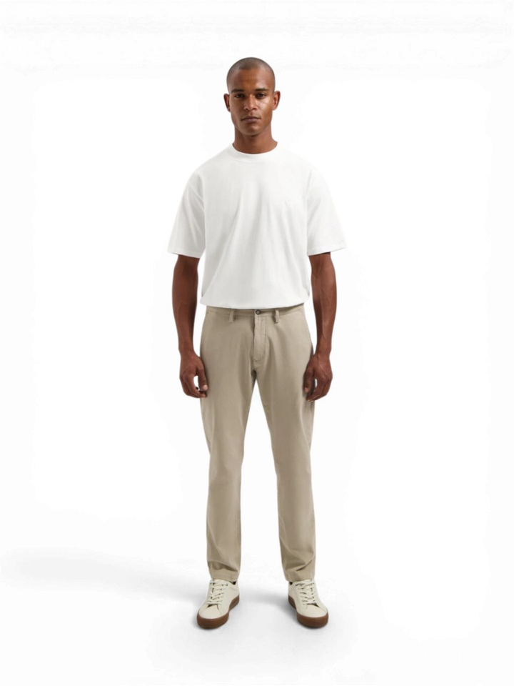 Beige geklede broek Marlon Dstrezzed