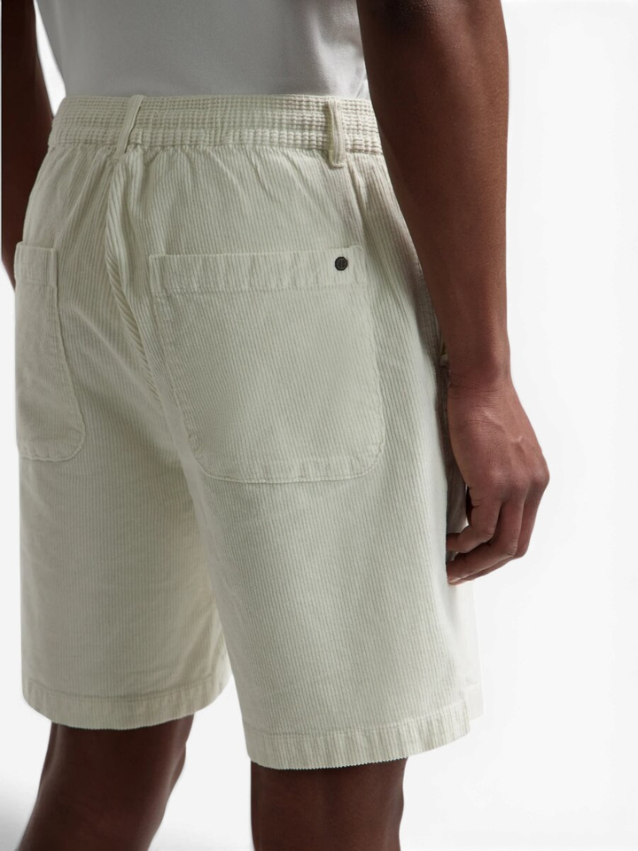 Ecru ribfluwelen short Logan Dstrezzed 