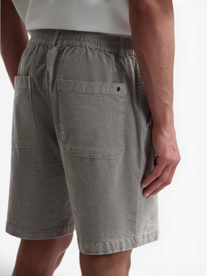 Grijze ribfluwelen short Logan Dstrezzed 