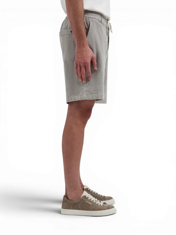 Grijze ribfluwelen short Logan Dstrezzed 