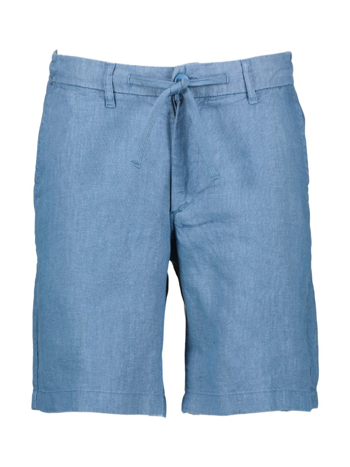 Blauwe linnen short Dstrezzed