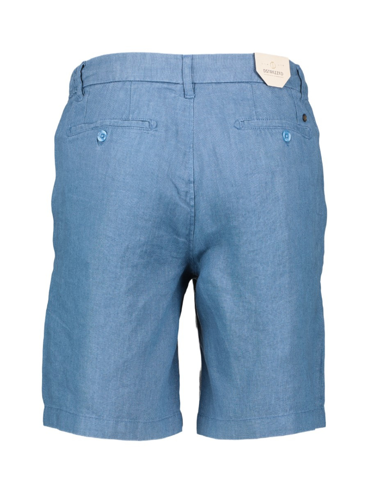 Blauwe linnen short Dstrezzed
