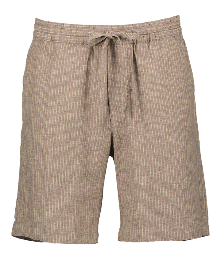 Beige short met fijne krijtstreep Logan Dstrezzed 