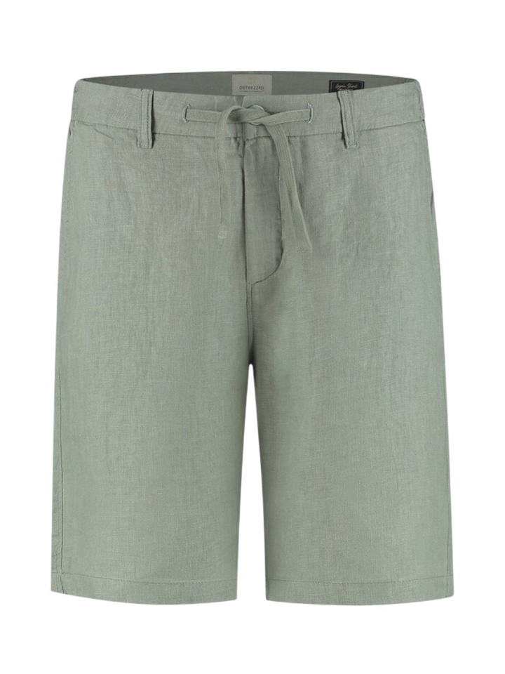 Kaki groene linnen short Dstrezzed
